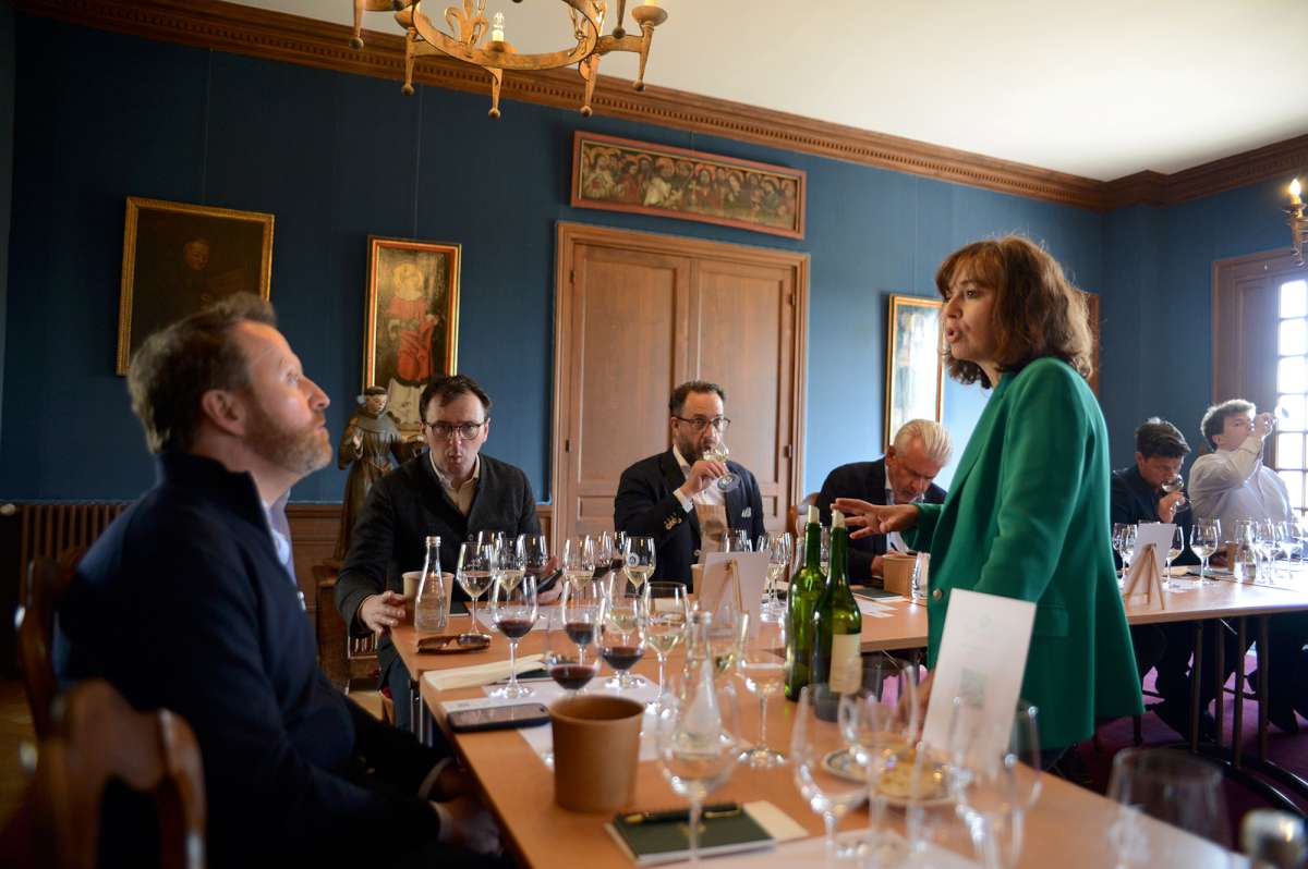 Tasting the Dillon collection wines at Château Mission Haut-Brion