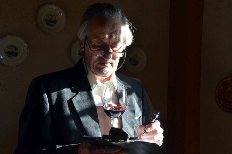 Barry contemplates the 2011 Leoville Barton.