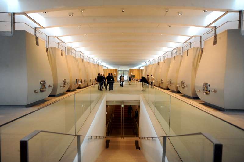 Cheval Blanc's immaculate new winery.