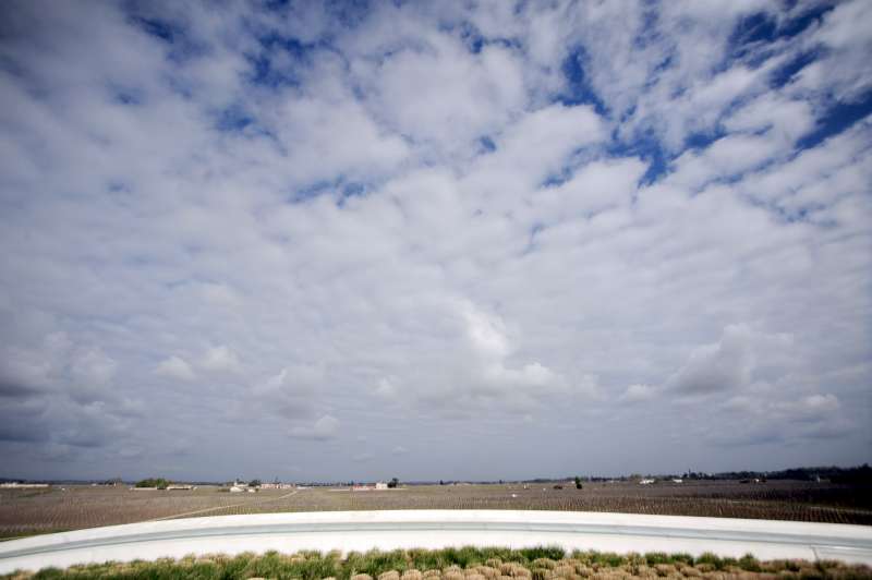The view of Pomerol from the roof of Cheval Blanc.