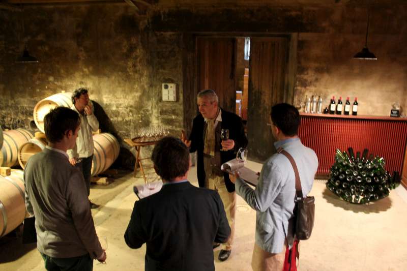 Francois Mitjavile at Le Tertre Roteboeuf - one of our favourite visits this year.