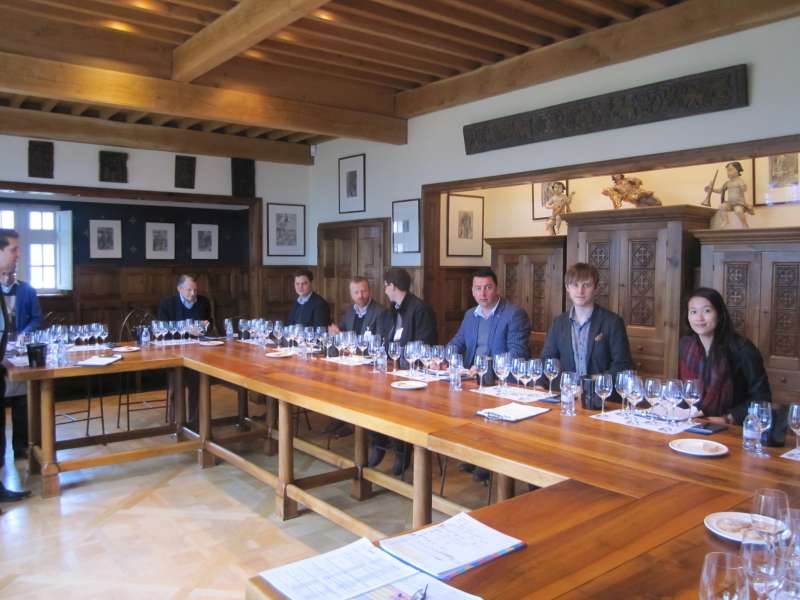 The tasting room at La Mission Haut Brion