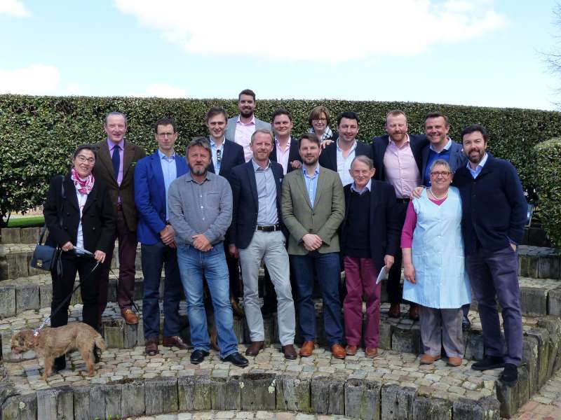 The Farr Vintners team with the Lynch Bages team.