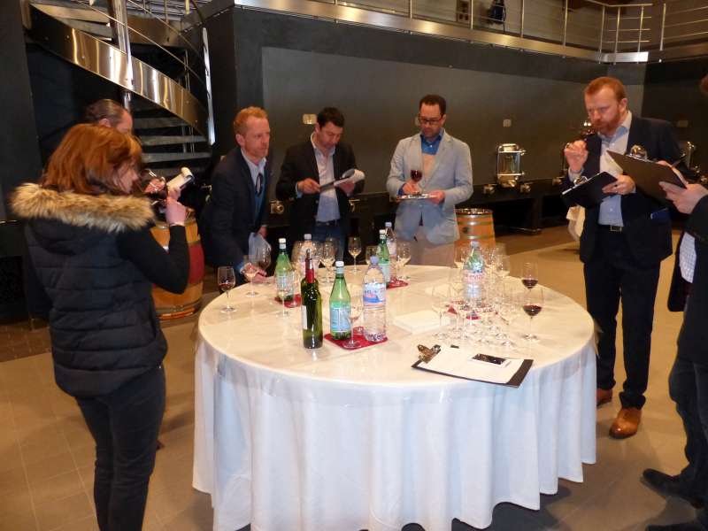 Tasting at Château L'Evangile.