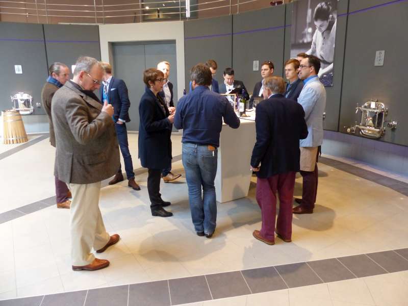 Tasting at Château La Conseillante with winemaker Marielle Cazaux.