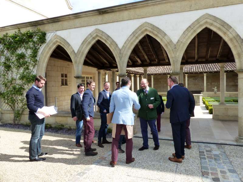 Prince Robert of Luxembourg welcomes us to Château La Mission Haut Brion - our final visit of the trip.