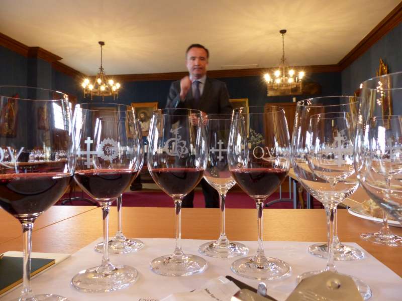Jean-Philippe Delmas shows us the impressive Clarence Dillon portfolio at Château La Mission Haut Brion.