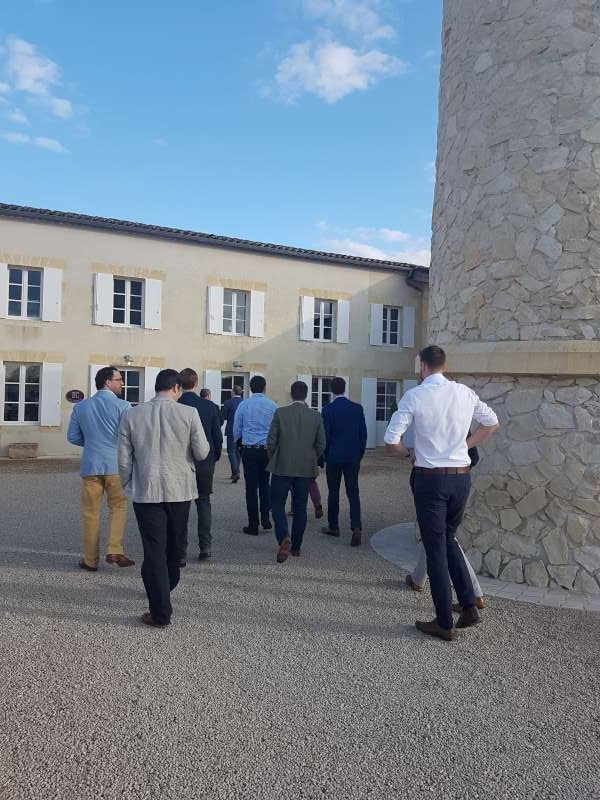 The team arrives at Brane Cantenac