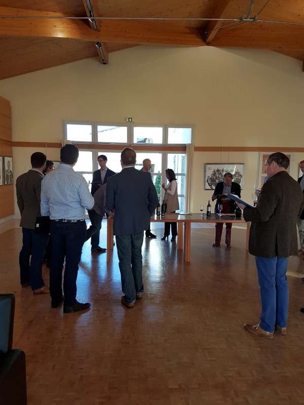 The team tasting 2016 Brane Cantenac
