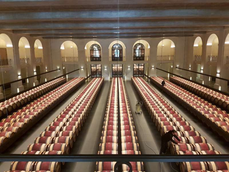 Chateau Montrose barrel cellar