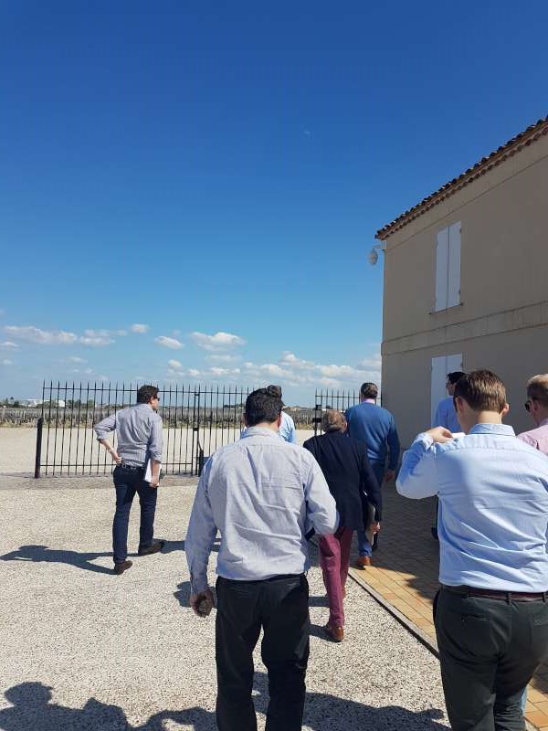 The team outside Grand Puy Lacoste