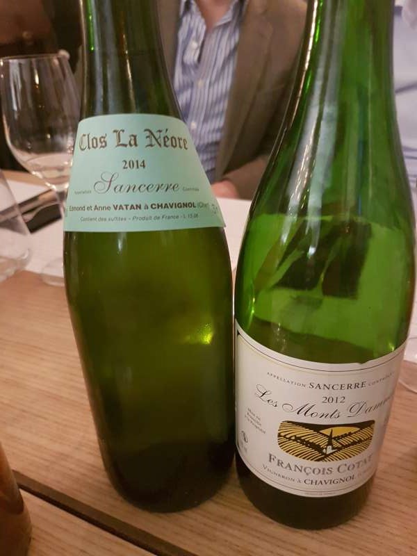 Some stunning Sancerres at dinner