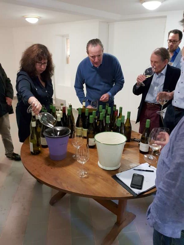 A table of excellent Verget & Guffens wines 