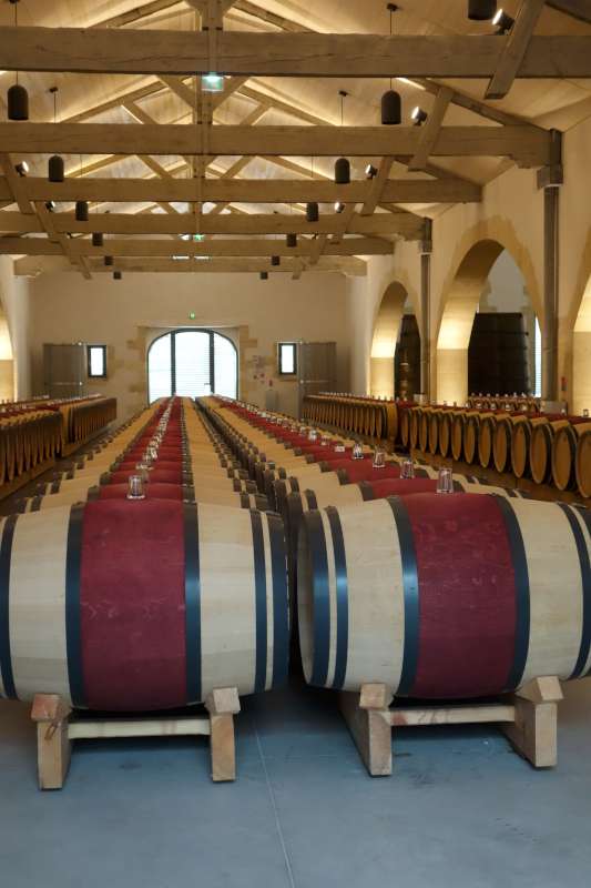 The new barrel cellar at Calon Segur