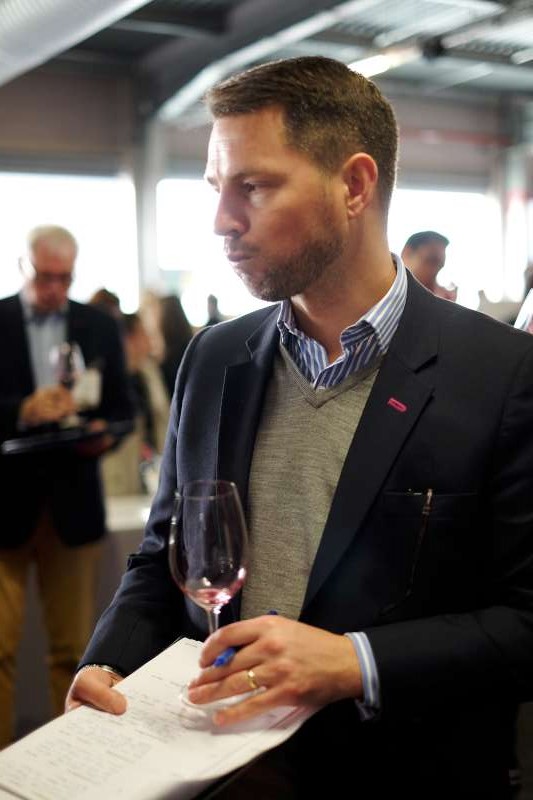 Alastair contending with some tannin