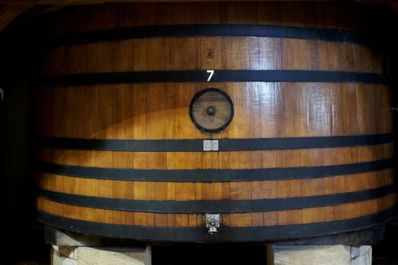 A vat at Château Léoville Las Cases 