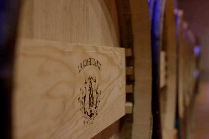 Barrels at Château La Conseillante