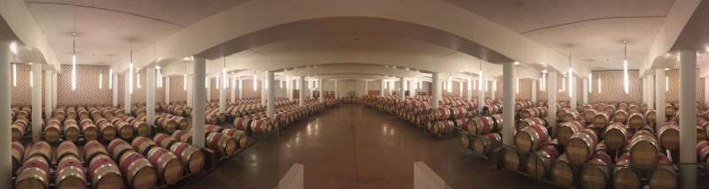 The cellar at Château Cheval Blanc