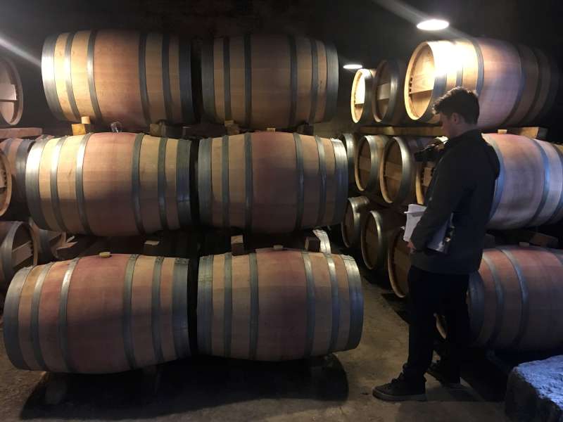 Ben Browett tasting with his eyes