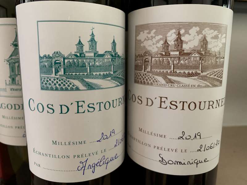 2019 Samples from Cos d'Estournel - tasted in London on June 3rd.
