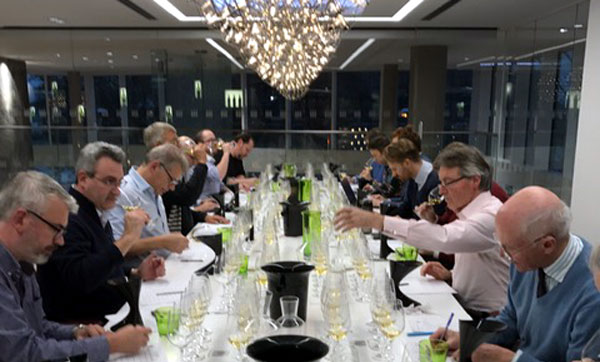 Southwold on Thames in 2017 - on the left are Joss Fowler, Philip Moulin and Aidan Bell. On the right Mark savage, Steven Spurrier and Tom Jenkins 