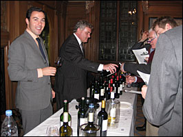 Jean-Charles Cazes of Chateau Lynch Bages with Jonathan Stephens of Farr Vintners.